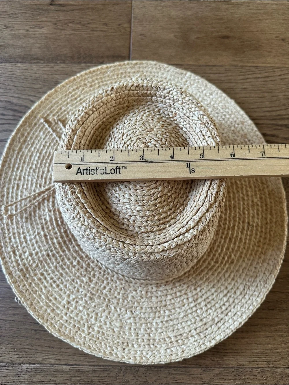 New NWOT Gigi Pip 100% Straw Hat 55 XS Classic